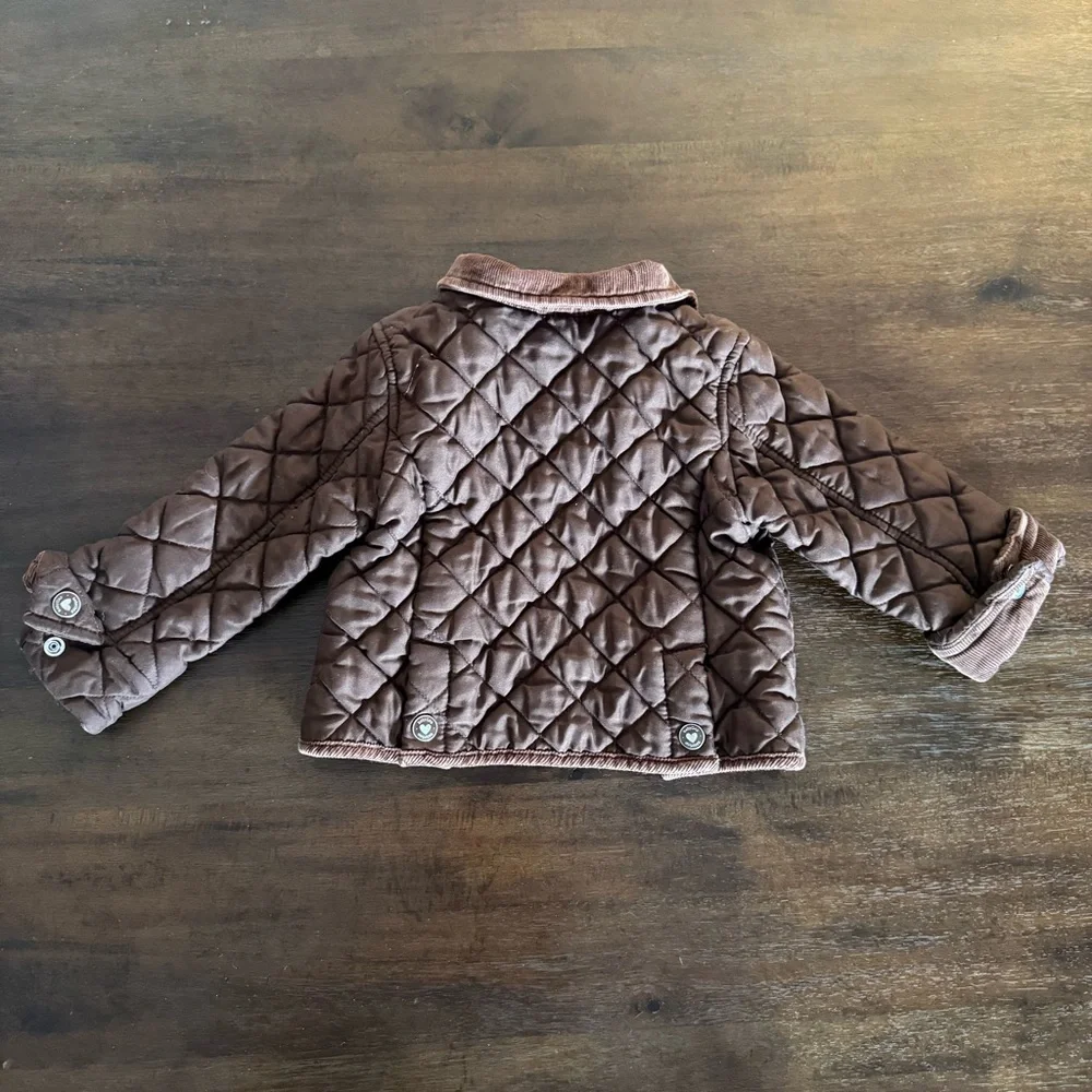 GAP 12-18 Months Girls‎ Brown Quilted Jacket